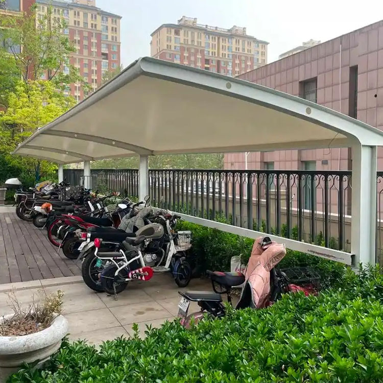 普洱膜结构电动车棚